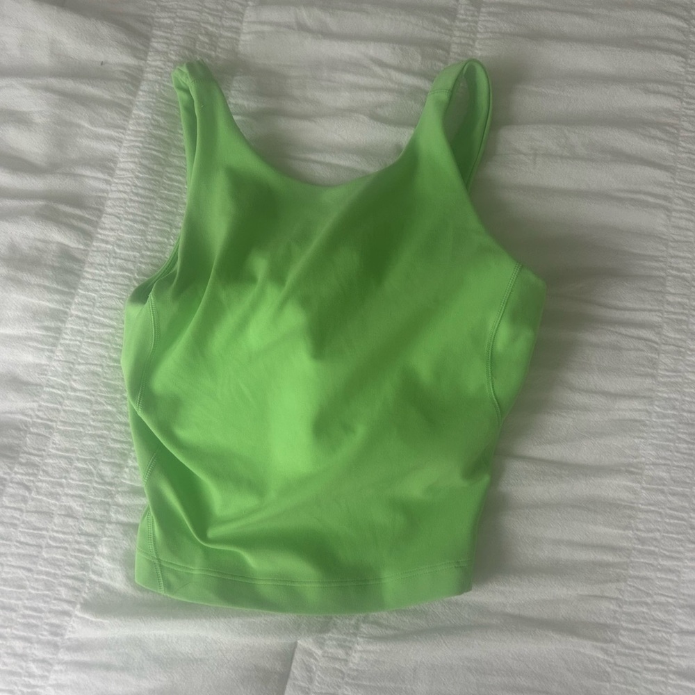 Green Lulu Tank top , Size 0. Great condition